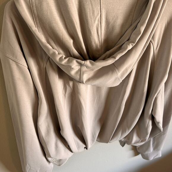 Athleta Seasoft Bubble Hem Full Zip – Cream – Size X-Small - Picture 8 of 9